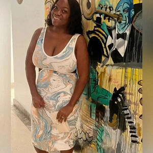 Caution to the Wind Side cut out Dress